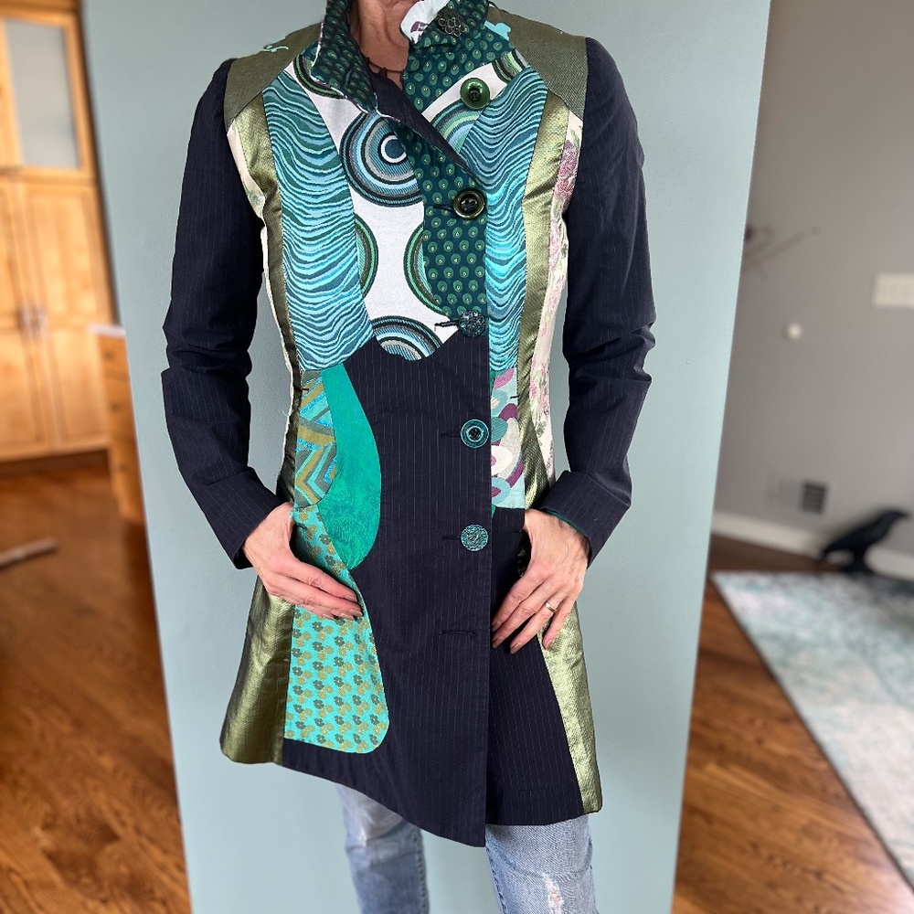 Vintage Style/Unique Desigual Coat - Size 38